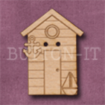 671 Beach Hut with Boat & Anchor 25mm x 33mm