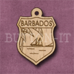 Barbados Charm 22mm x 31mm