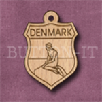 Denmark Charm 22mm x 31mm