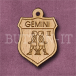 Gemini Charm 22mm x 31mm