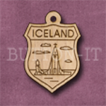 Iceland Charm 22mm x 31mm