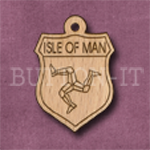 Isle of Man Charm 22mm x 31mm