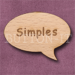 "Simples" Speech Bubble 36mm x 27mm