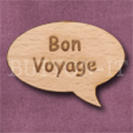 "Bon Voyage" Speech Bubble 36mm x 27mm
