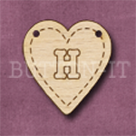 HB-H Heart Bunting 26mm x 28mm