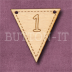 NB-1 Number Bunting 28mm x 30mm