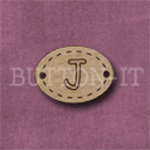 Oval Alphabet Button J