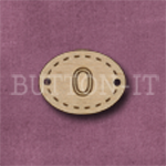 Oval Number Button 0