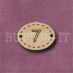 Oval Number Button 7
