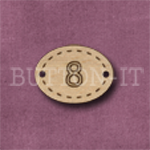 Oval Number Button 8