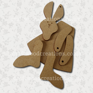 3D Craftwood Bunny Critter Kit