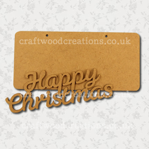Craftwood Happy Christmas Sign
