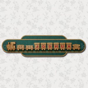 Name Train Sign Plaque Sample