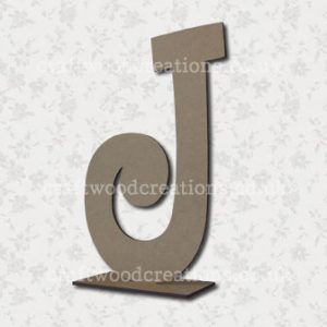 Free Standing Mdf Letters J