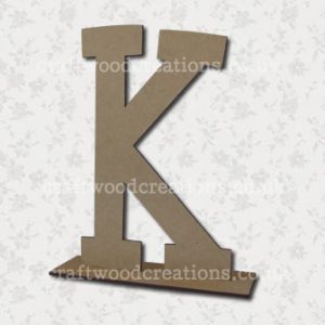 Free Standing Mdf Letters K
