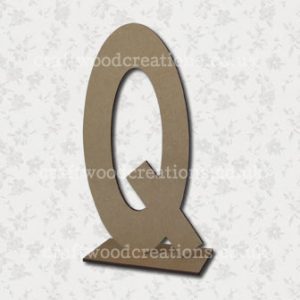 Free Standing Mdf Letters Q