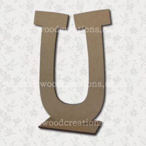 Free Standing Mdf Letters U