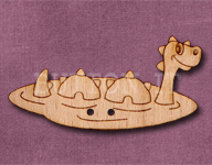 1142 Loch Ness Monster Button