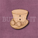 Steampunk Top Hat Button