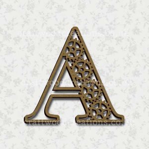 Steampunk Cog Alphabet Letter A