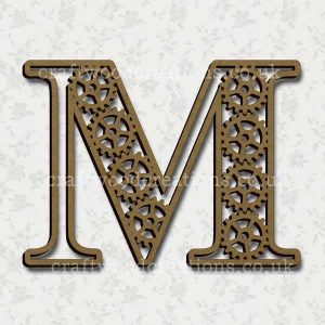 Steampunk Cog Alphabet Letter M