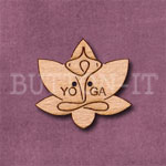Yoga Lotus Button