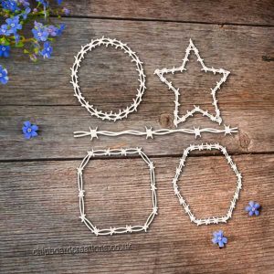 Chipboard Barbed Wire Frames