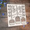 Chipboard Bird Cages with Flowers
