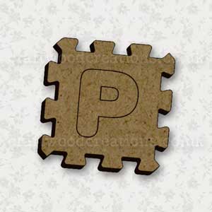 Jigsaw Alphabet Tile P