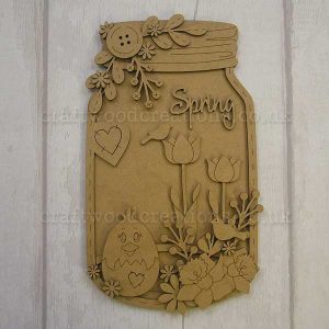 Seasonals Collection Spring Jar Plaque "Spring Chick"