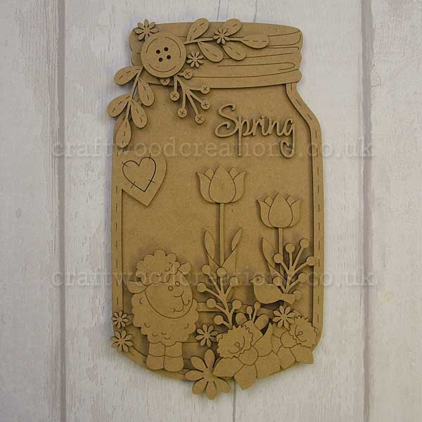Seasonals Collection Spring Jar Plaque "Spring Lamb"